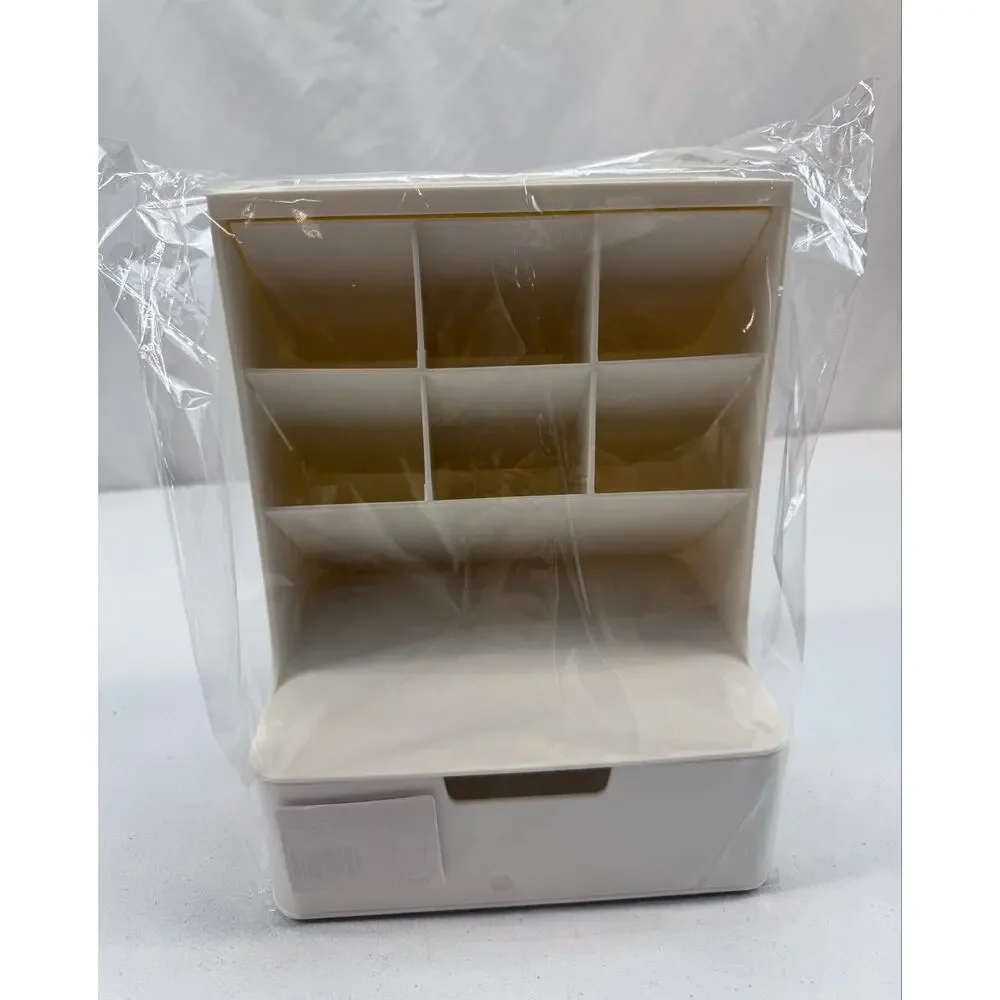 Organizer Office Supplies Desk Cosmetic Storage White